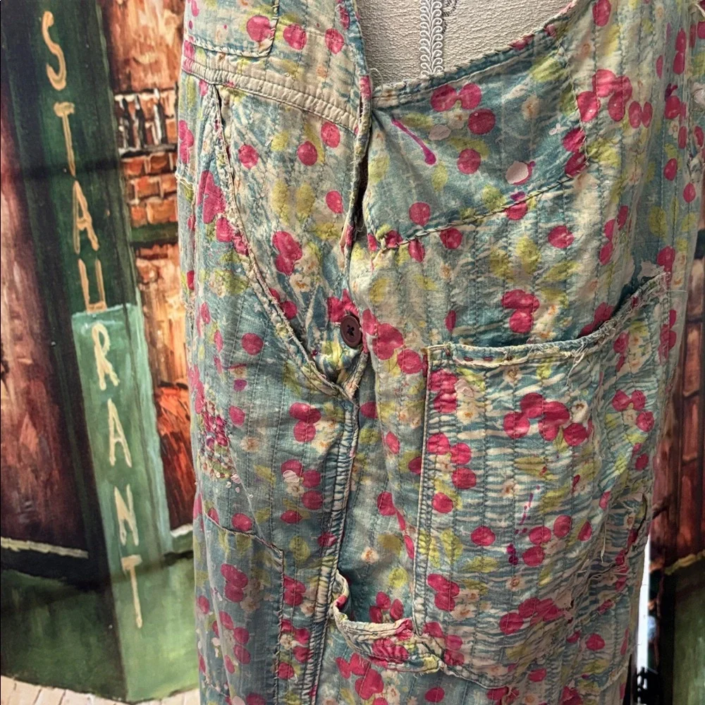 Magnolia Pearl Overalls 138 Quilted Love Overalls- Cherry Blossom, One Size - Picture 8 of 16